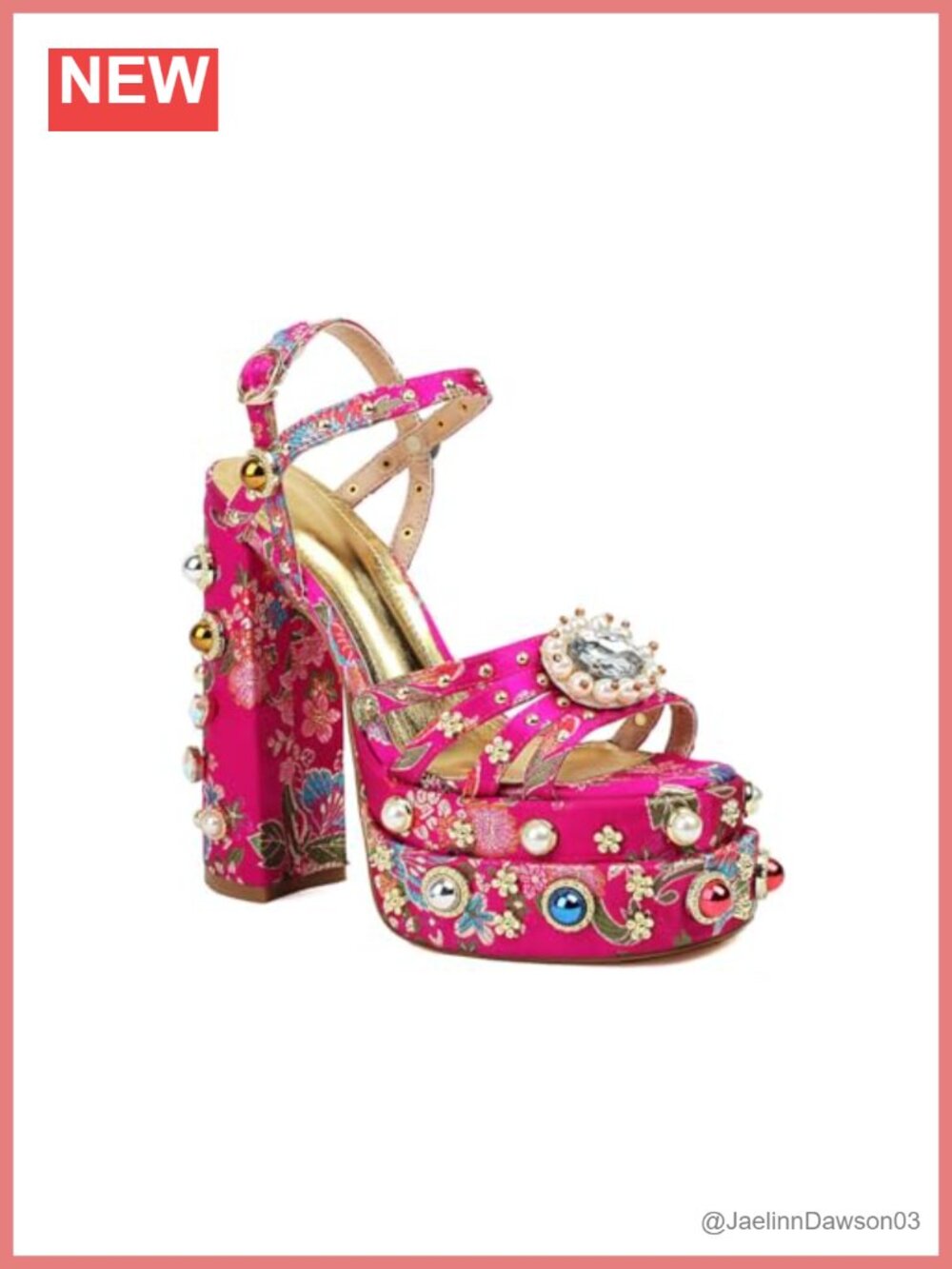 Platform Chunky Heel Ankle Strap Sandals